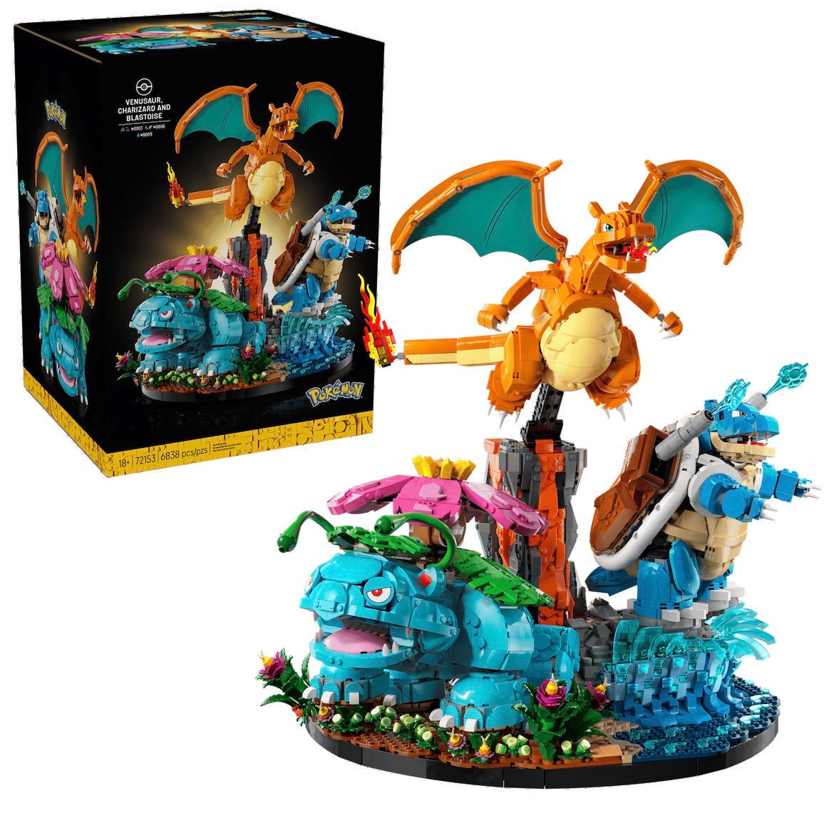 Venusaur, Charizard and Blastoise #72153 (6838+ pcs)