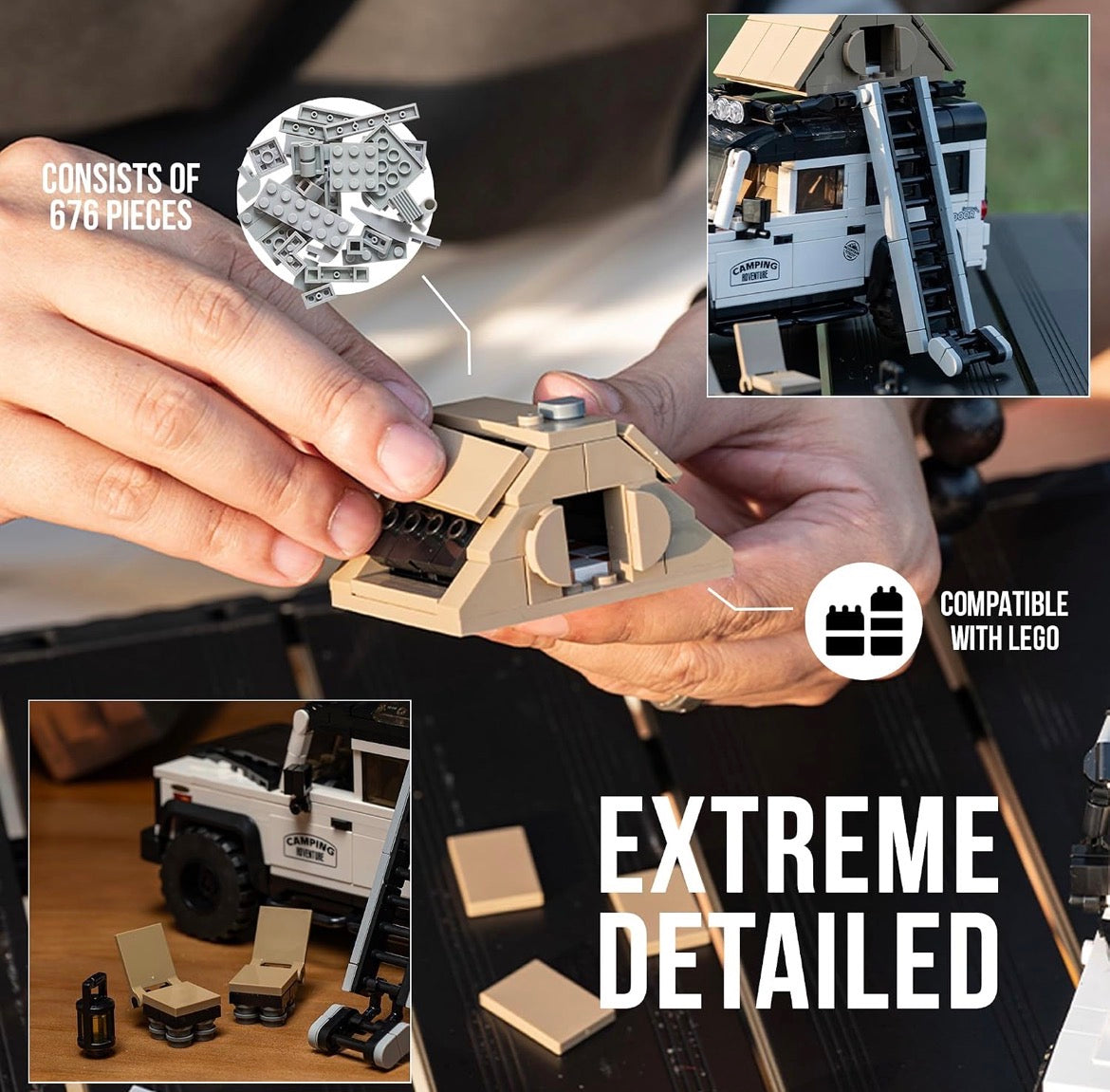 Camping Off-Road Vehicle 676 pieces (Collectors Edition)