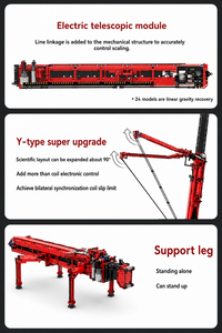 Ubricks Elite Crane Engineering Model Kit Rc (10400+pcs) with mobile control