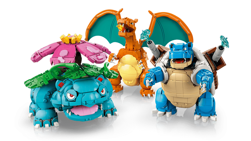 Venusaur, Charizard and Blastoise (6838+ pcs)