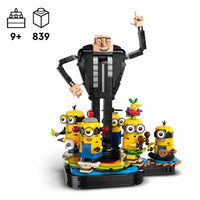 Brick-Built Gru and Minions (839+pcs)