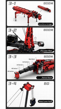 Ubricks Elite Crane Engineering Model Kit Rc (10400+pcs) with mobile control