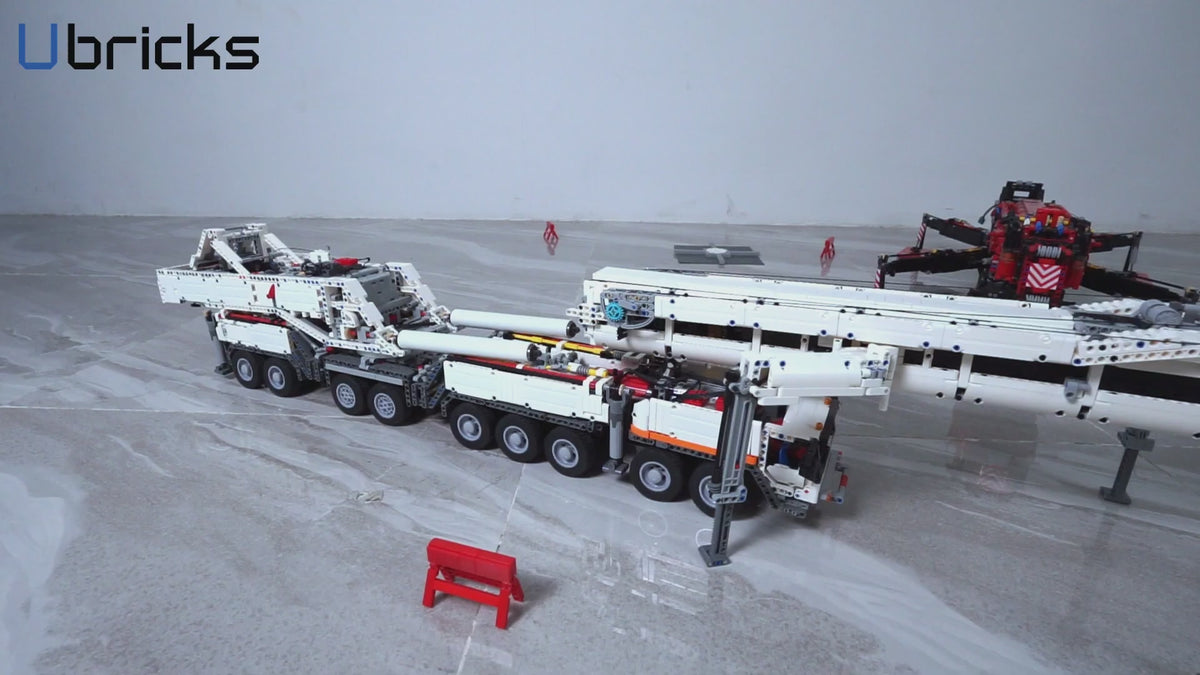 Ubricks Elite Crane Engineering Model Kit Rc (10400+pcs) with mobile control